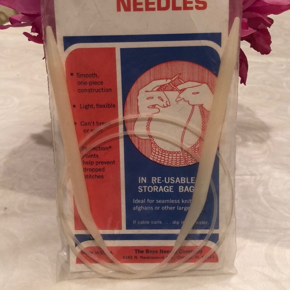 NIP vintage Boye AllNylon 36” size 11 circular knitting née - Picture 10 of 13